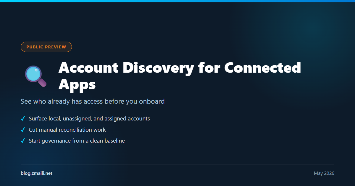 Account Discovery for Connected Applications