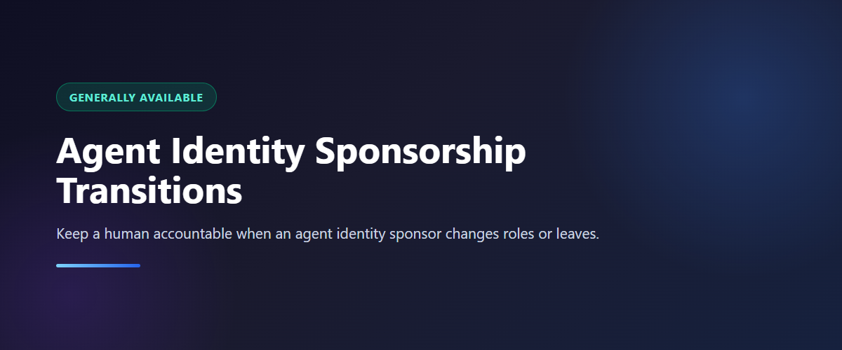 Agent Identity Sponsorship Transitions