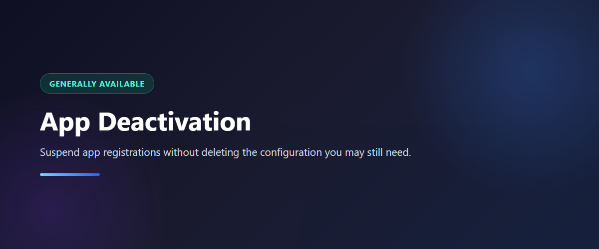 App Deactivation