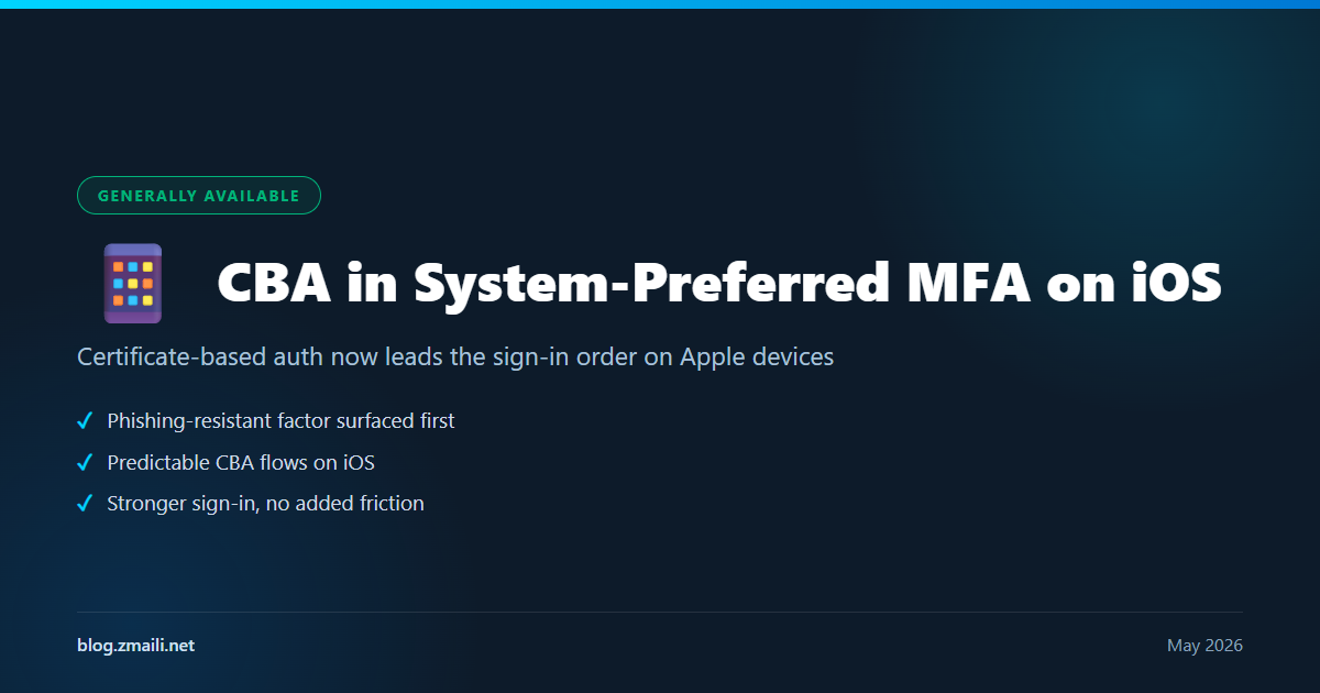CBA elevated in system-preferred MFA list on iOS