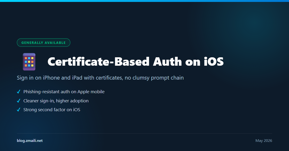 Certificate-based authentication on iOS