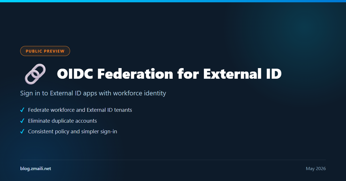 Federate External Tenants Using OIDC