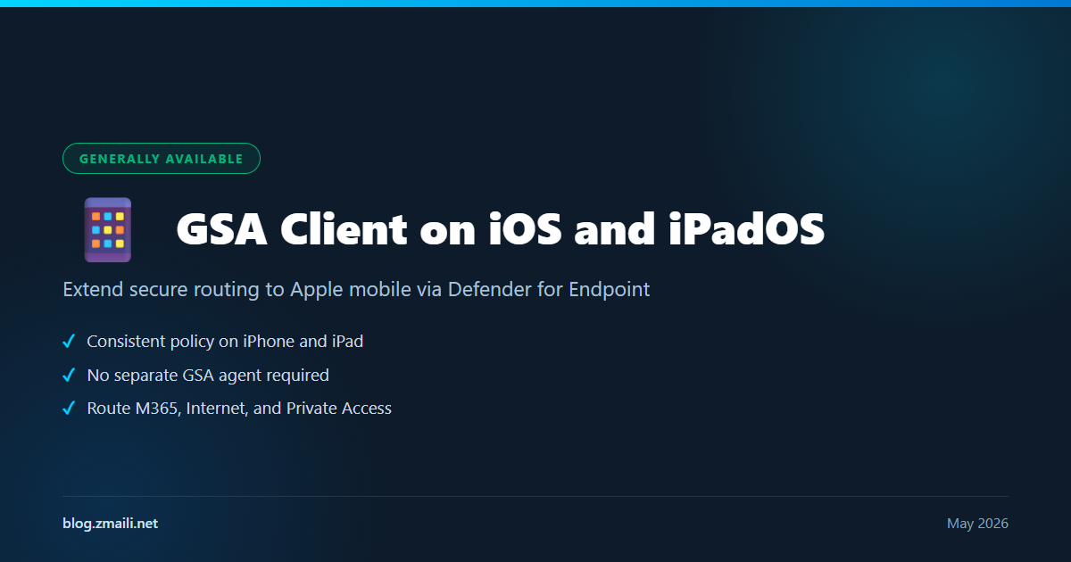 Global Secure Access client on iOS and iPadOS