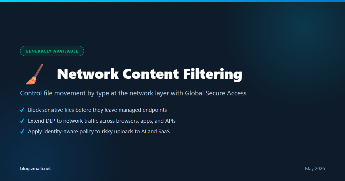 Network Content Filtering by File Type in Global Secure Access