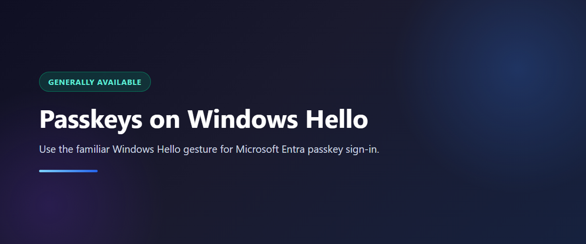 Passkeys on Windows Hello