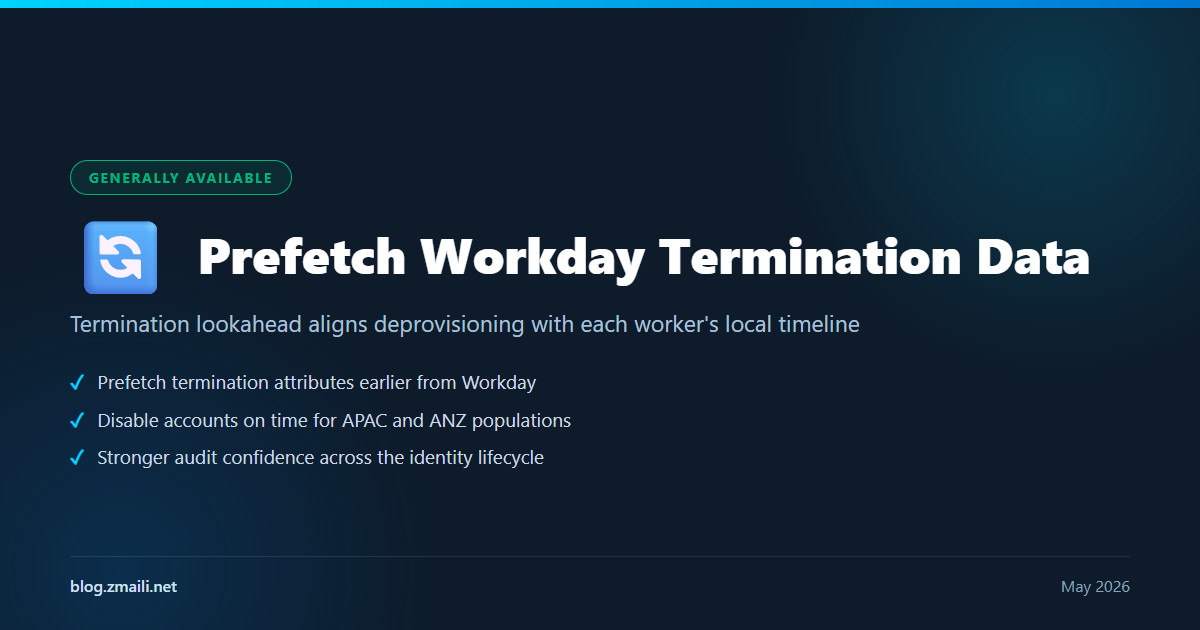 Prefetch Workday Termination Data