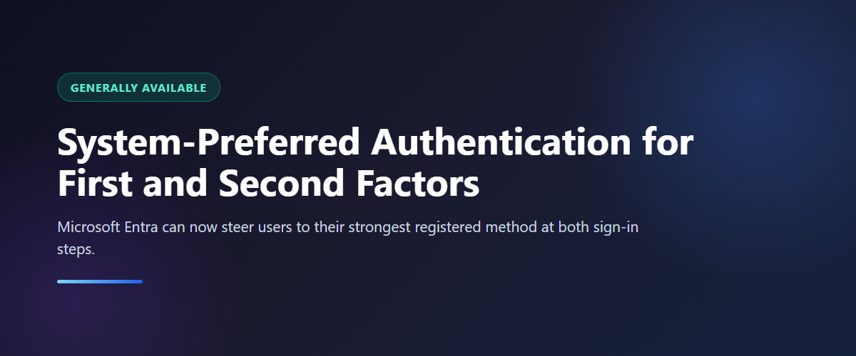 Authentication prompt choosing the strongest registered method